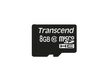 TRANSCEND MicroSDHC karta 8GB Class 10 8GB, bez adaptéru