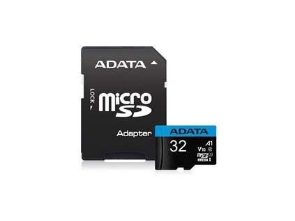 ADATA MicroSDHC karta 32GB UHS-I Class 10, A1 + SD adaptér, Premier