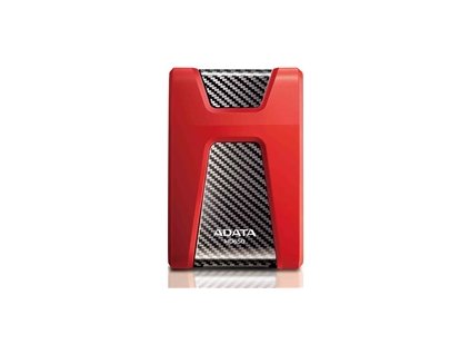 ADATA Externí HDD 1TB USB 3.1 DashDrive Durable HD650, červený (gumový, nárazu odolný)