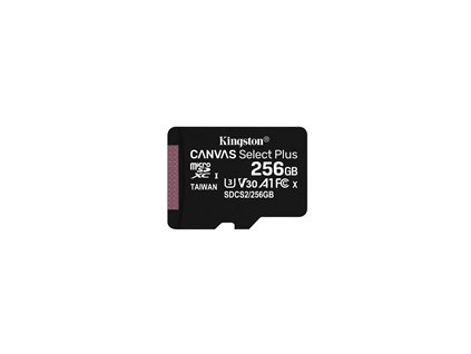 Kingston MicroSDXC karta 256GB Canvas Select Plus 100R A1 C10 - 1 ks