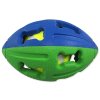 Míček Dog Fantasy gumový rugby tenisákem mix barev 12,5cm