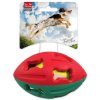 Míček Dog Fantasy gumový rugby tenisákem mix barev 12,5cm