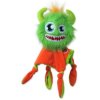 Hračka Dog Fantasy Monsters strašidlo pískací chlupaté zelené s dečkou 28cm