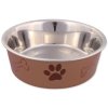 Miska Trixie nerezová plastový povrch 14cm 400ml