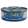Konzerva N&D Cat Ocean Tuna, Cod, Shrimp & Pumpkin 70g