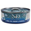 Konzerva N&D Cat Ocean Tuna, Cod, Shrimp & Pumpkin 70g
