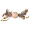 Hračka Magic Cat Wooden Toy kulička s pírky mix 16cm