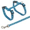 Postroj Trixie pro kočky s vodítkem vzor kočky 27–45 cm/10 mm, 1.20 m