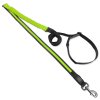 Vodítko Dog Fantasy USB LED nylonové běžecké vodítko zelené 2,5x180-250cm