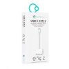 Adaptér COTEetCI 3v1, USB-C na 3,5mm + 2xUSB-C