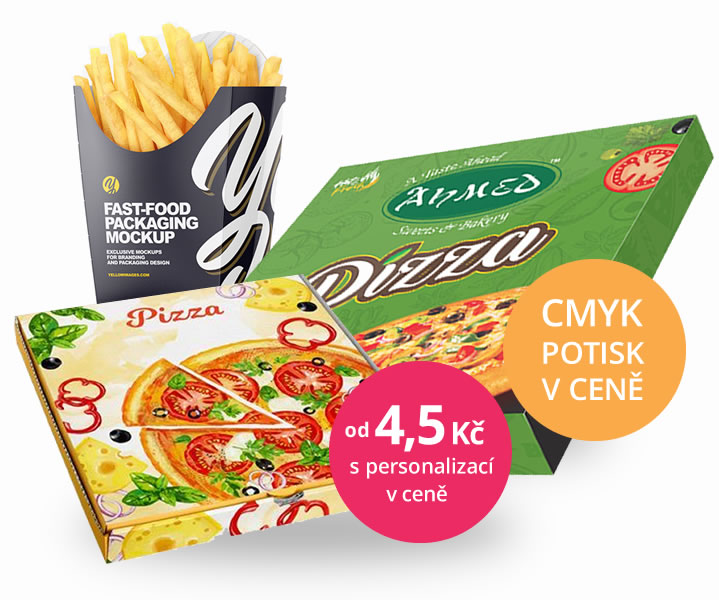 Krabicena pizzu s vlastním potiskem