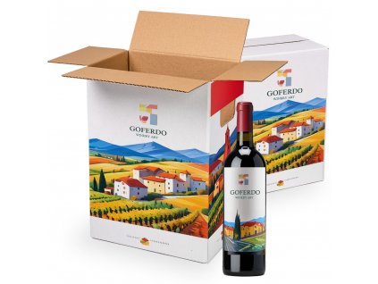 krabice na vino s potiskem