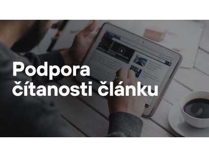 Podpora čítanosti článku