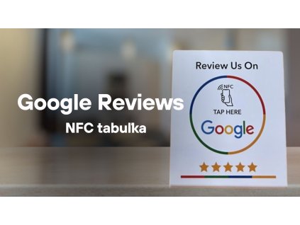 Google Reviews NFC tabuľka