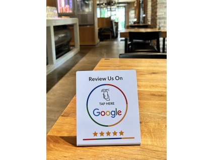 Google Reviews NFC tabuľka
