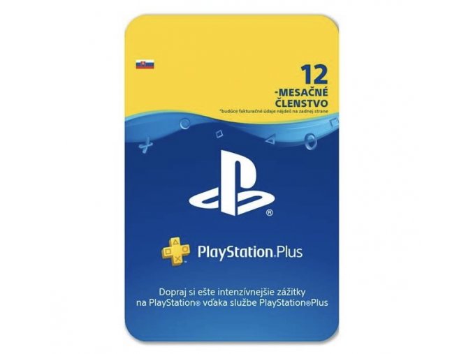 Sony PlayStation Plus členstvo 12 mesiacov SK  elektronické doručenie