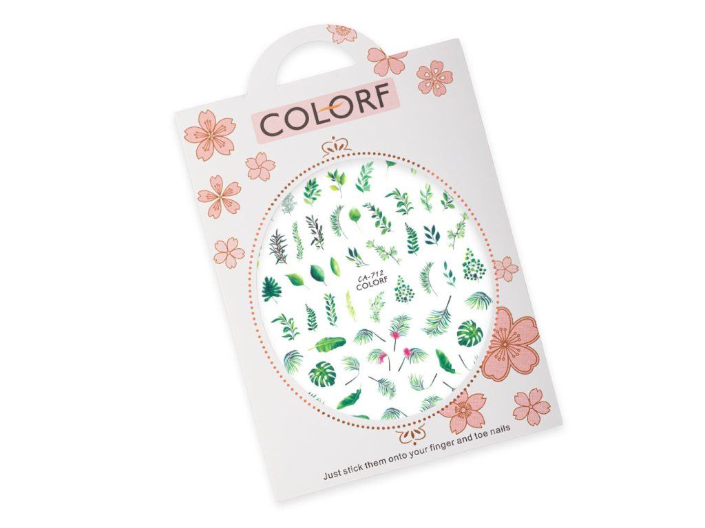 samolepky barevne listy colorf ca 712