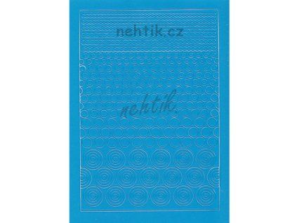 53596 samolepky creativ kolecka mix modra