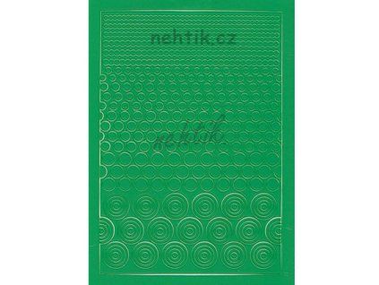 53602 samolepky creativ kolecka mix zelena