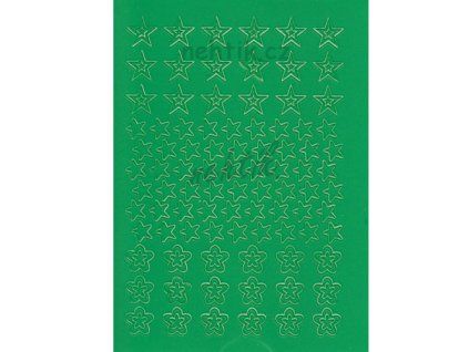 53644 samolepky creativ hvezdy zelene