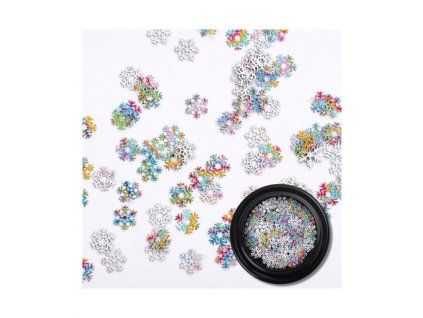 ozdoby na nehty vlocky