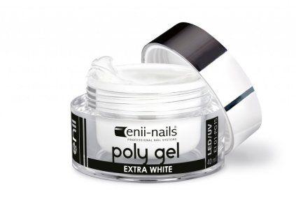 enii nails poly gel extra white