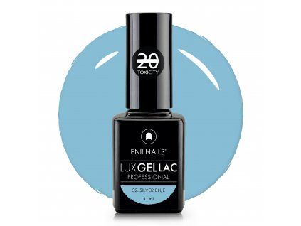 lux gel lac 32 silver blue