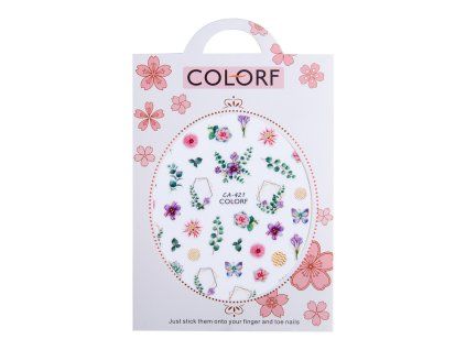 samolepky barevne kyticky colorf ca 421