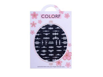 samolepky bily motiv colorf cb 175