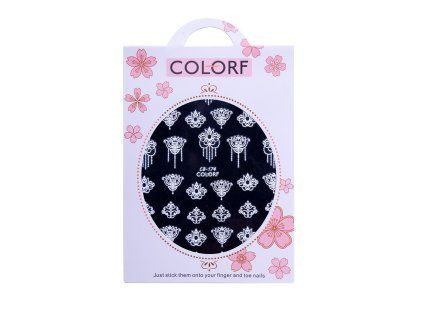 samolepky na nehty colorf cb nr 174 bile