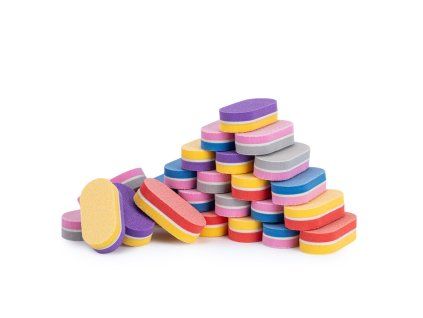 mini penovy pilnik na nehty buffer 100 180 mix barev