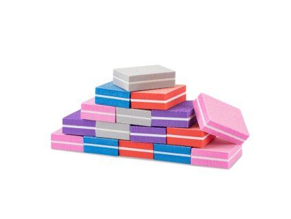 mini penovy pilnik na nehty buffer 100 180 mix barev blok