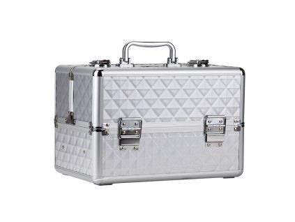 kosmeticky kufrik diamond 3d bily m 1