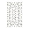 samolepky vlocky stribrne f282