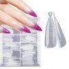 dualni formy sablony na polygel box 120 ks mandle 2