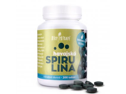 Diky prirode havajska spirulina 200tablet obal hlavni