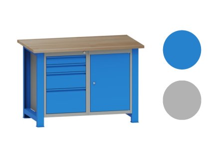 10325 1 dilensky stul montovany s kontejnery 4 82 7 x 120 x 70 cm