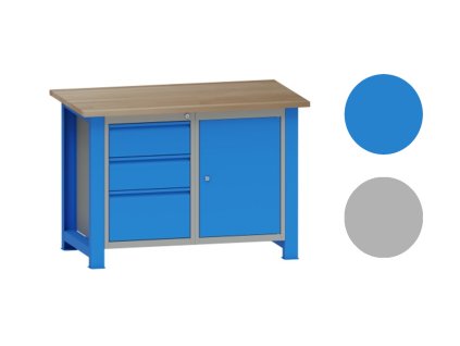 10331 dilensky stul montovany s kontejnery 82 7 x 120 x 70 cm