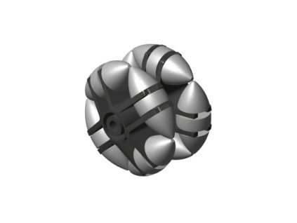 Samostatná všesměrová kladka, dvojitá, 50 mm