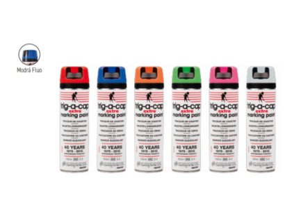 Ruční značkovací sprej Trig-a-cap EXTRA MODRÝ FLUO, bal. 1 ks