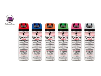 Sprej značkovací ruční Trig-a-cap EXTRA FIALOVÝ, bal. 1 ks