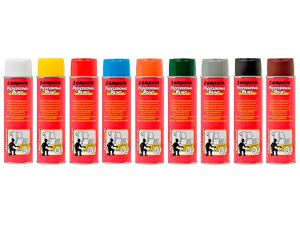 Ruční antikorozní sprej Ampere Professional Paint HNĚDÝ, bal. 12 ks