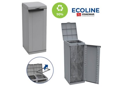Plastová skříň na třídění odpadu Ecoline 1x110 litrů
