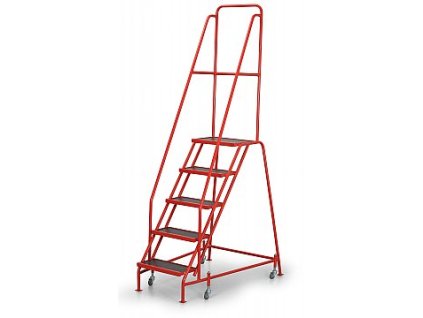 Pojízdný žebřík s plošinou, 5 stupní