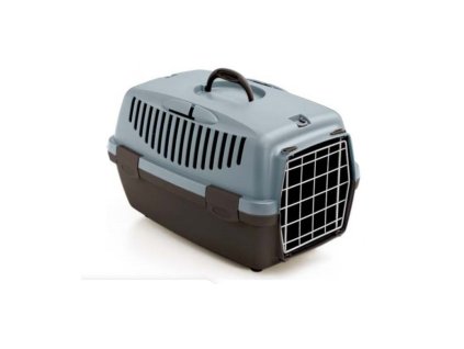 Přepravka Gulliver 1 s kovovými dvířky pro zvířata do 6 kg, holubí šeď