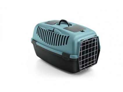 Přepravka Gulliver 2 s kovovými dvířky pro zvířata do 8 kg, holubí šeď