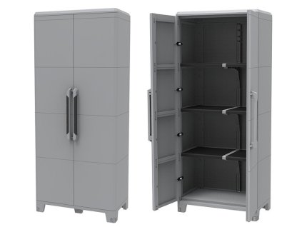 Vysoká plastová venkovní skříň 184,4 x 78 x 43,6 cm, MODULAR 5, 40 kg/pol., (voděodolnost IP43)