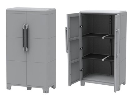 Plastová venkovní skříň 143 x 78 x 43,6 cm, MODULAR 3, 40 kg/pol., (voděodolnost IP43)