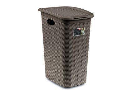 Koš na špinavé prádlo ELEGANCE 36 litrů, šedohnědá