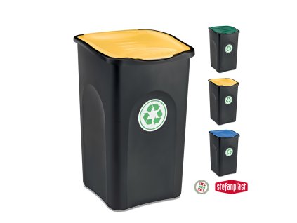 Odpadkový koš na tříděný odpad ECOGREEN 50 L - žlutý